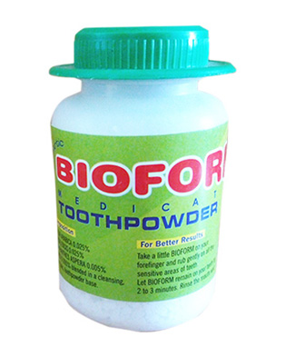Bioform toothpowder